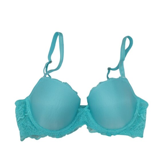 Victoria's Secret Dream Angels Push-Up Bra Size 32D Green - Picture 9 of 9